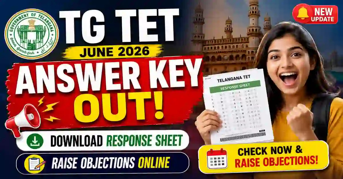 TG TET June 2026 Answer Key