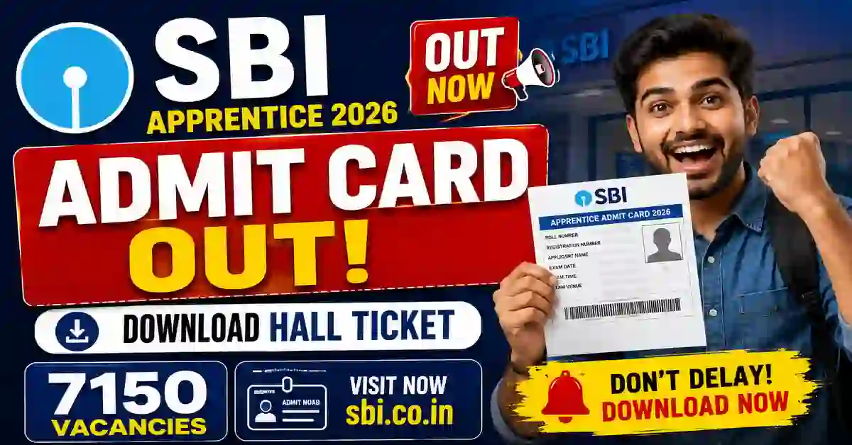 SBI Apprentice Admit Card 2026