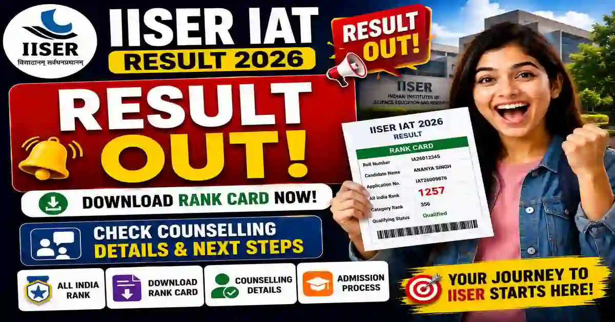 IISER IAT Result 2026