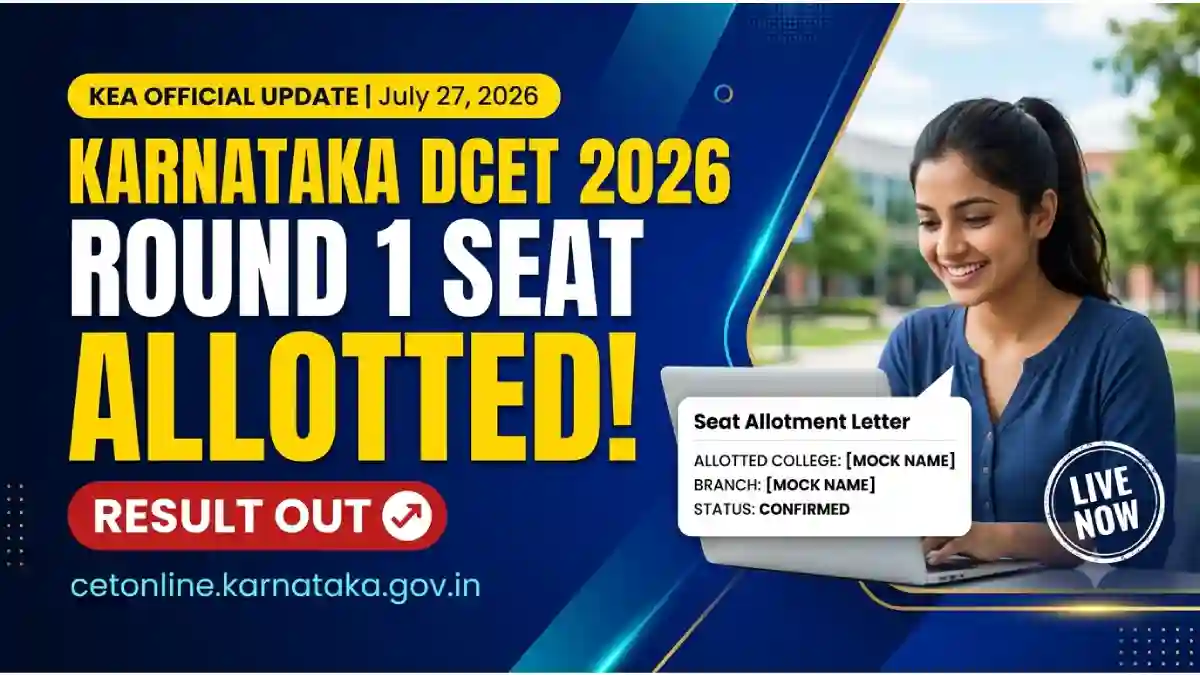 Karnataka DCET 2026 Round 1 Final Seat