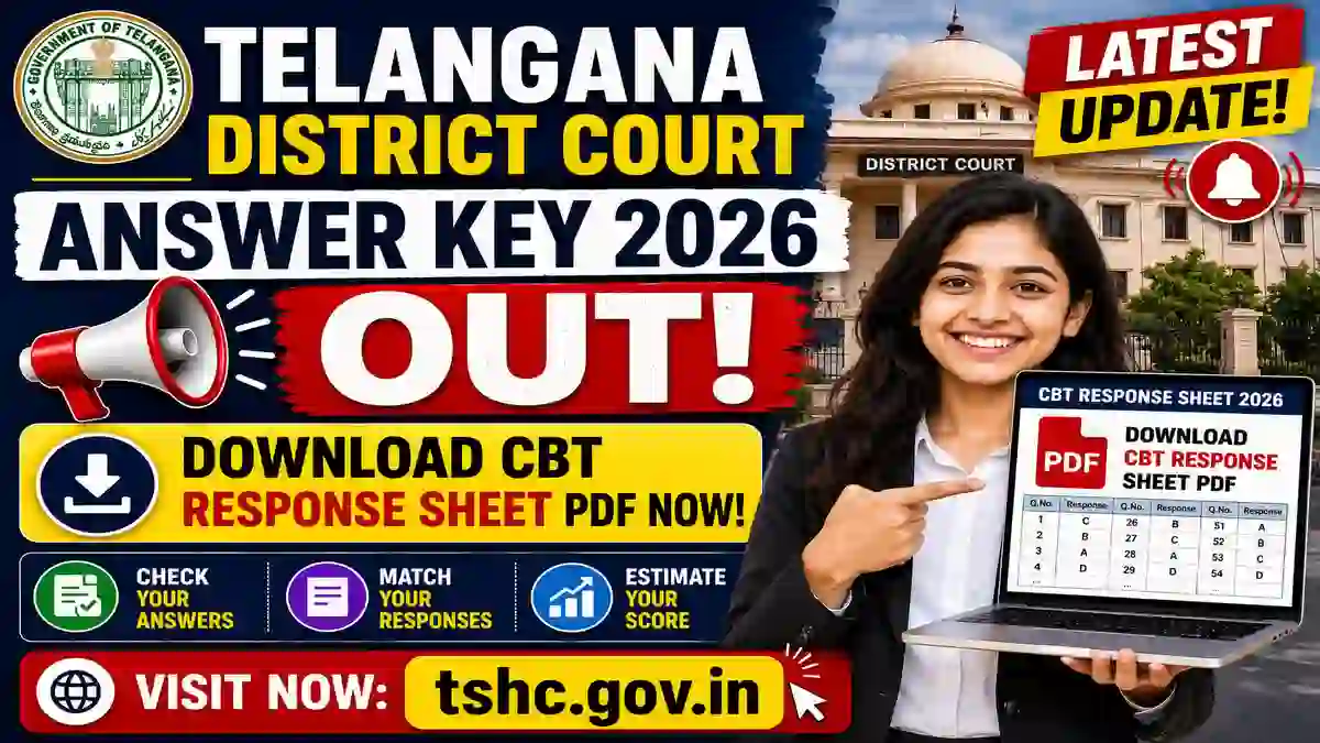 Telangana District Court Answer Key 2026