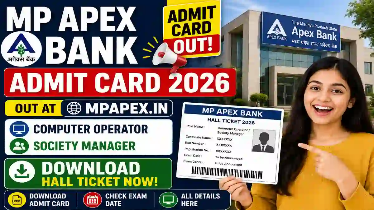 MP Apex Bank Admit Card 2026