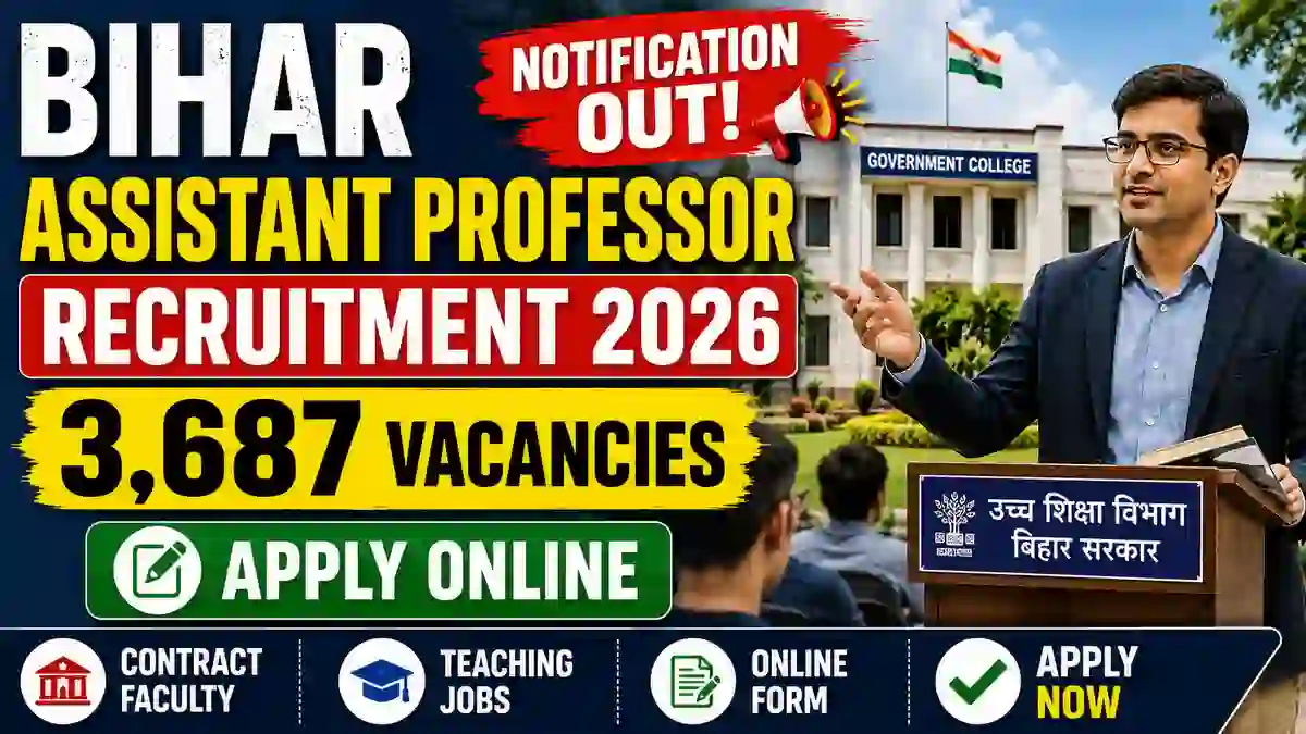 Bihar Assistant Professor Recruitment 2026