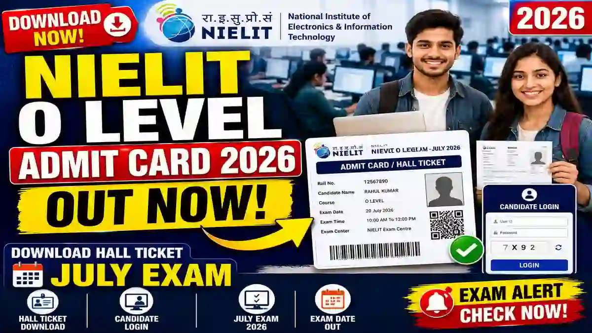 NIELIT O Level Admit Card 2026