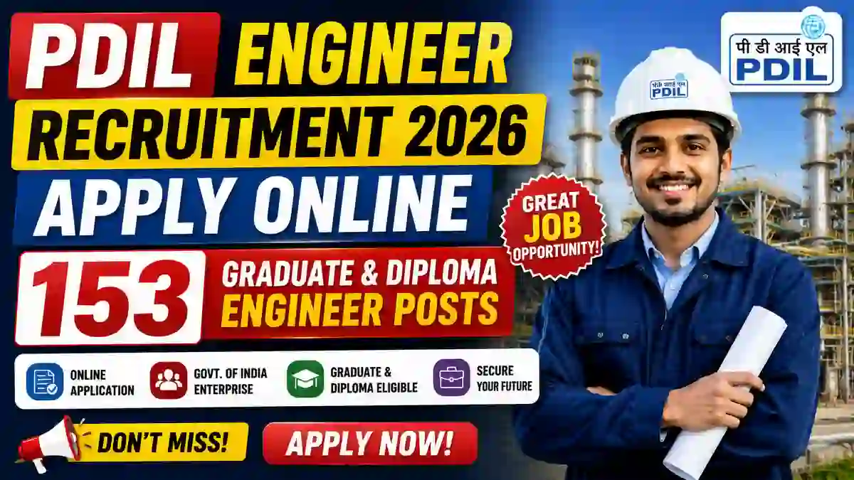 PDIL Engineer Recruitment 2026