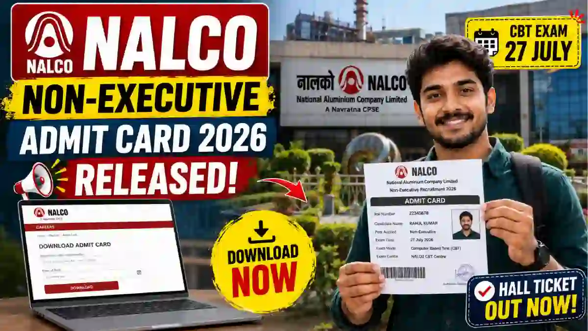 NALCO Non-Executive Admit Card 2026