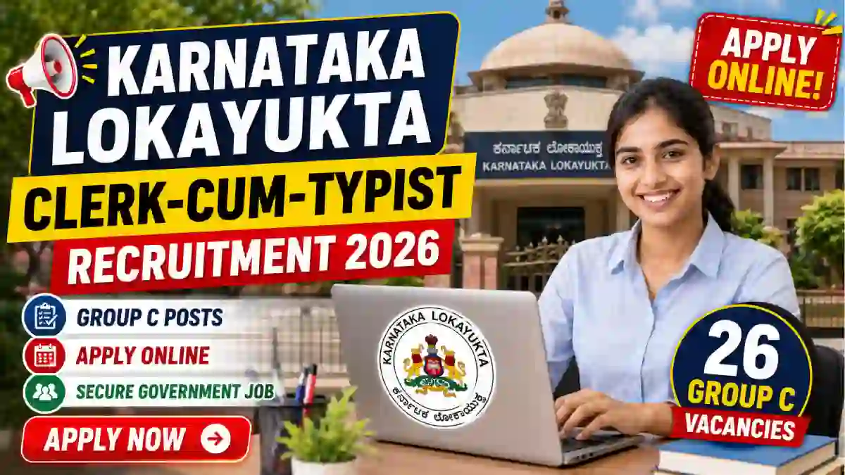 Karnataka Lokayukta Clerk-cum-Typist Recruitment 2026