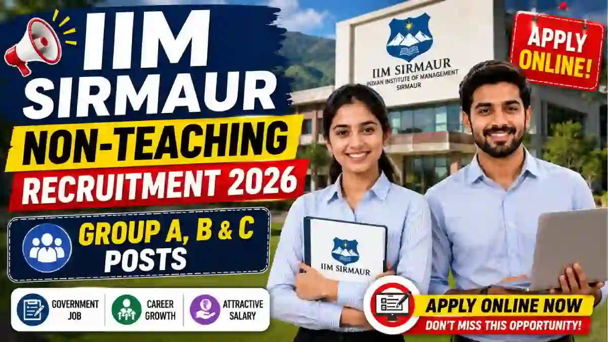 IIM Sirmaur Non-Teaching Recruitment 2026