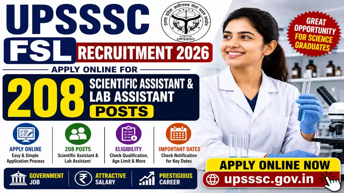 UPSSSC FSL Recruitment 2026
