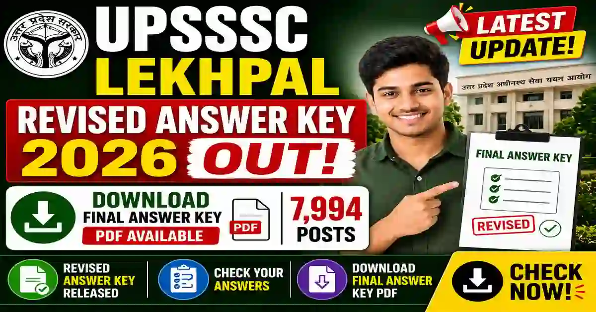 UPSSSC Lekhpal Revised Answer Key 2026