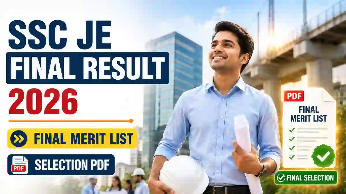 SSC JE Final Result 2026