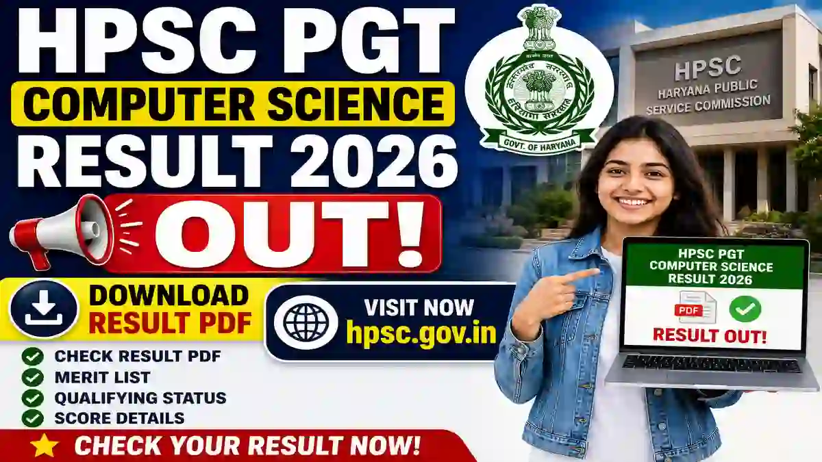 HPSC PGT Computer Science Result 2026