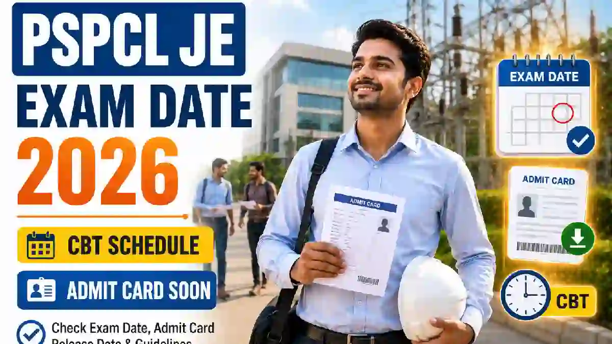 Punjab PSPCL JE Electrical Exam Date 2026