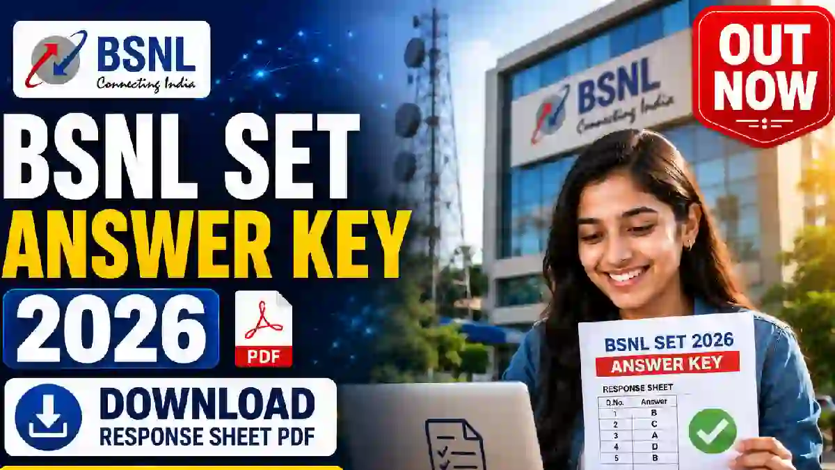 BSNL SET Answer Key 2026