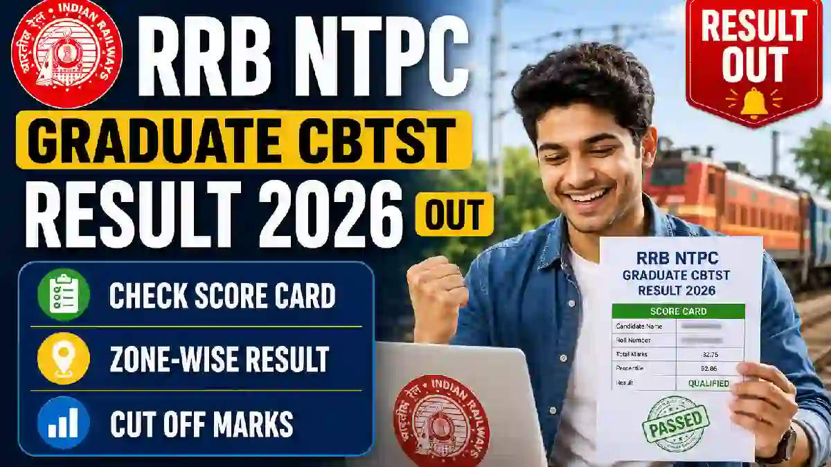 RRB NTPC Graduate CBTST Result 2026