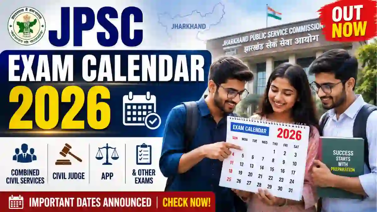 JPSC Exam Calendar 2026