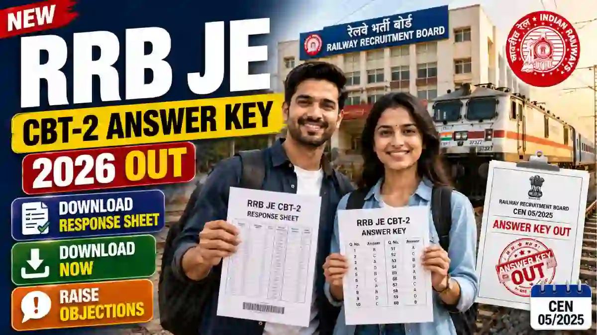 RRB JE CBT-2 Answer Key 2026